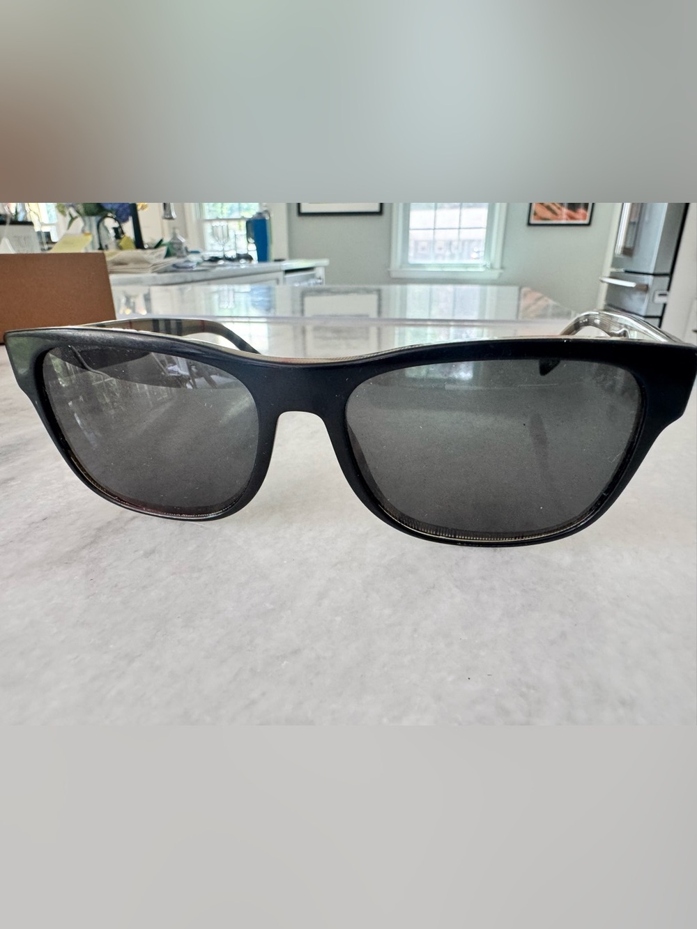 Burberry Black Sunglasses with Dark Gray Lenses